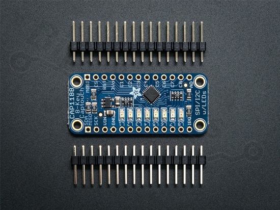 Touch switch/sensor capacitive CAP1188 breakout I2C/SPI - Adafruit 1602